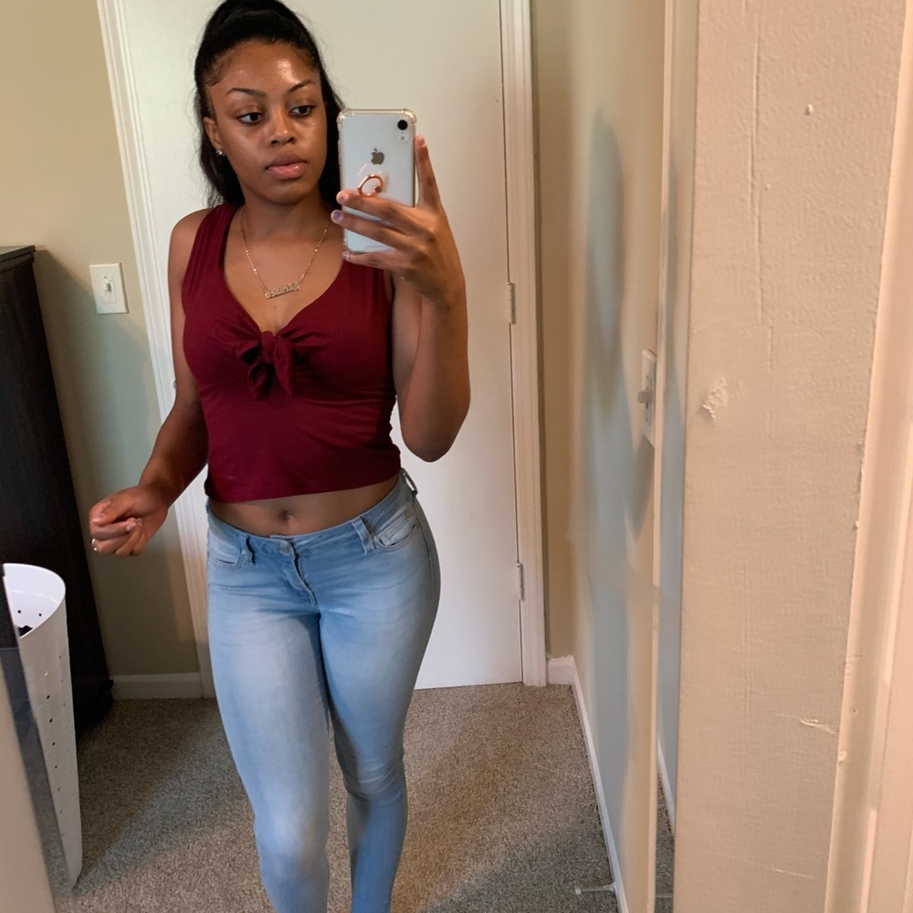 Cute burgundy shirt